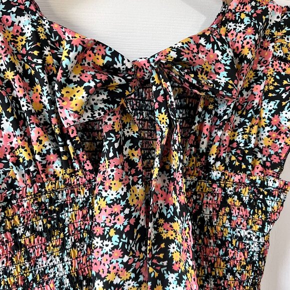 Girls Floral Short Romper with Faux Wrap Skirt EUC (size 10) - Picture 5 of 8